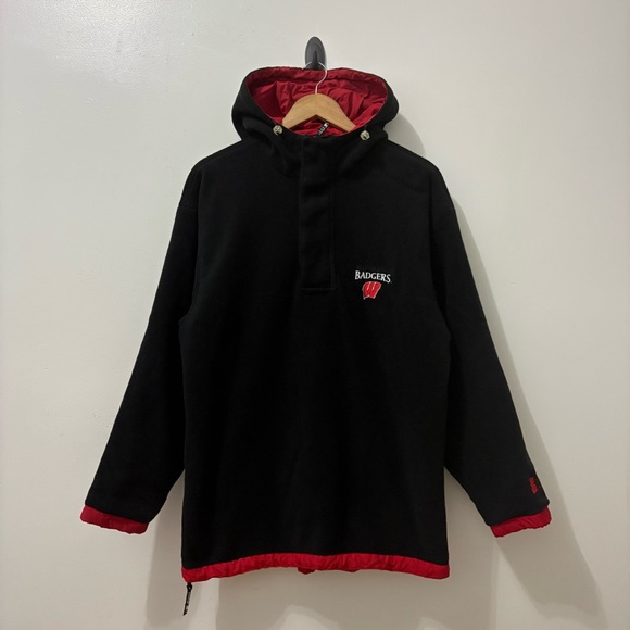 VINTAGE STARTER REVERSIBLE WISCONSIN BADGERS JACKET - Picture 5 of 8